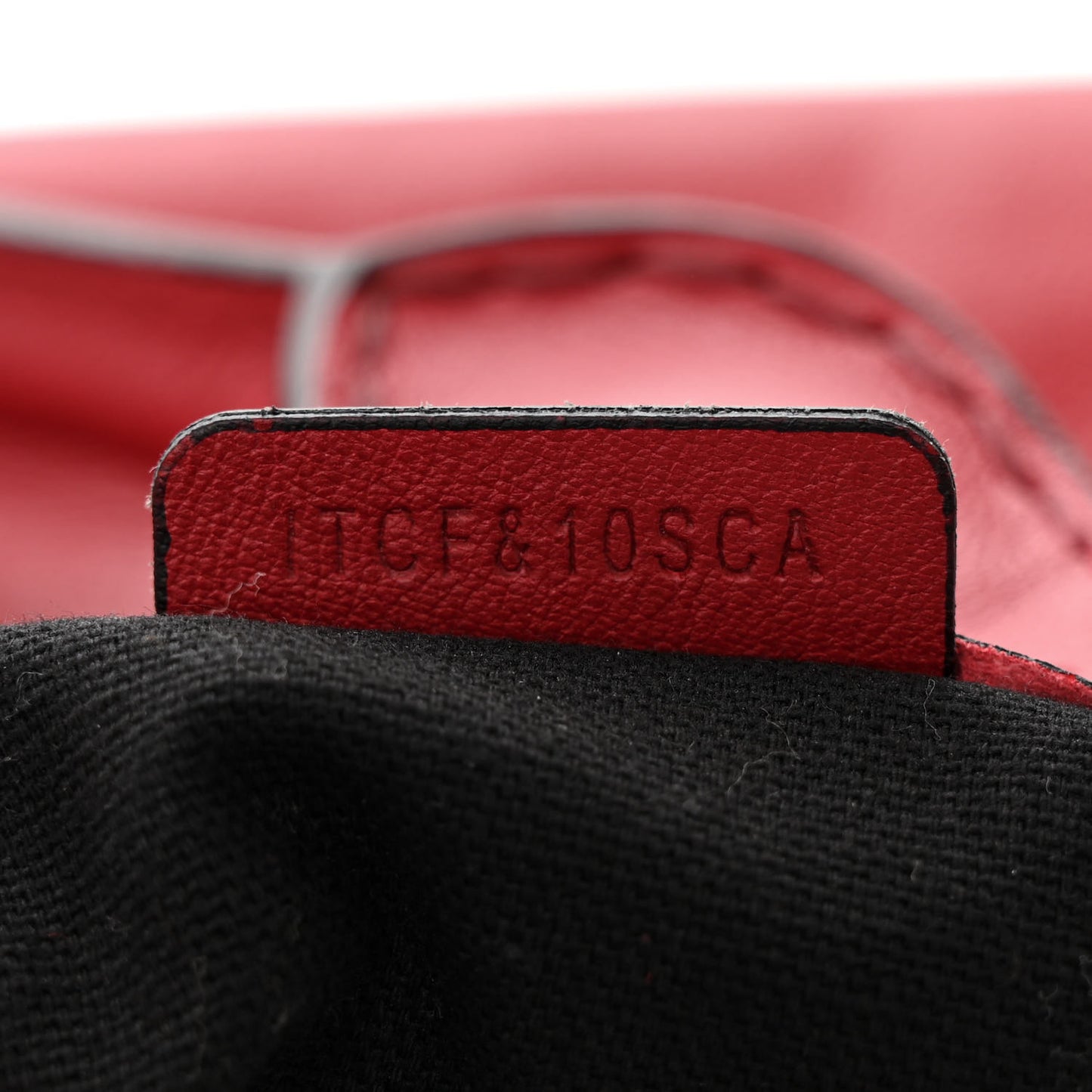 Soft Calfskin House Check Big Crush Tote Military Red