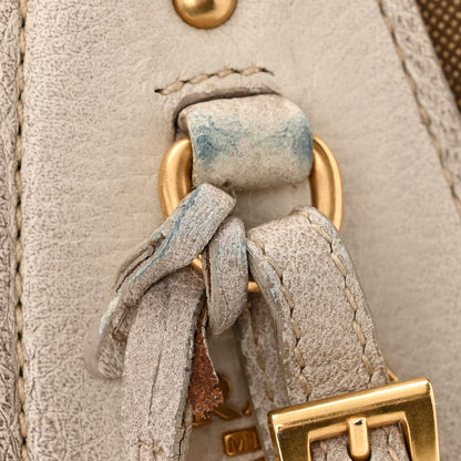 Prada Jacquard Logo Cervo Fringe Bowler Corda Talco 23 of 25