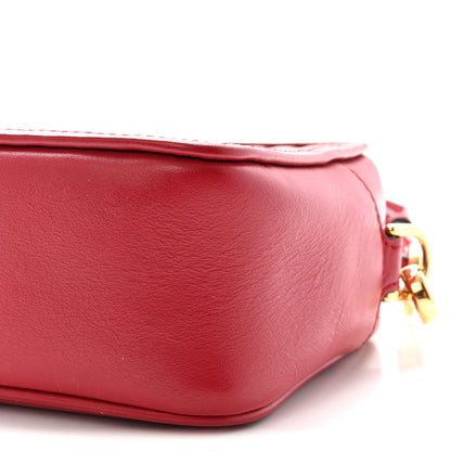 Fendi Vitello Century FF 1974 Embossed Mini Camera Case Fragola 10 of 10