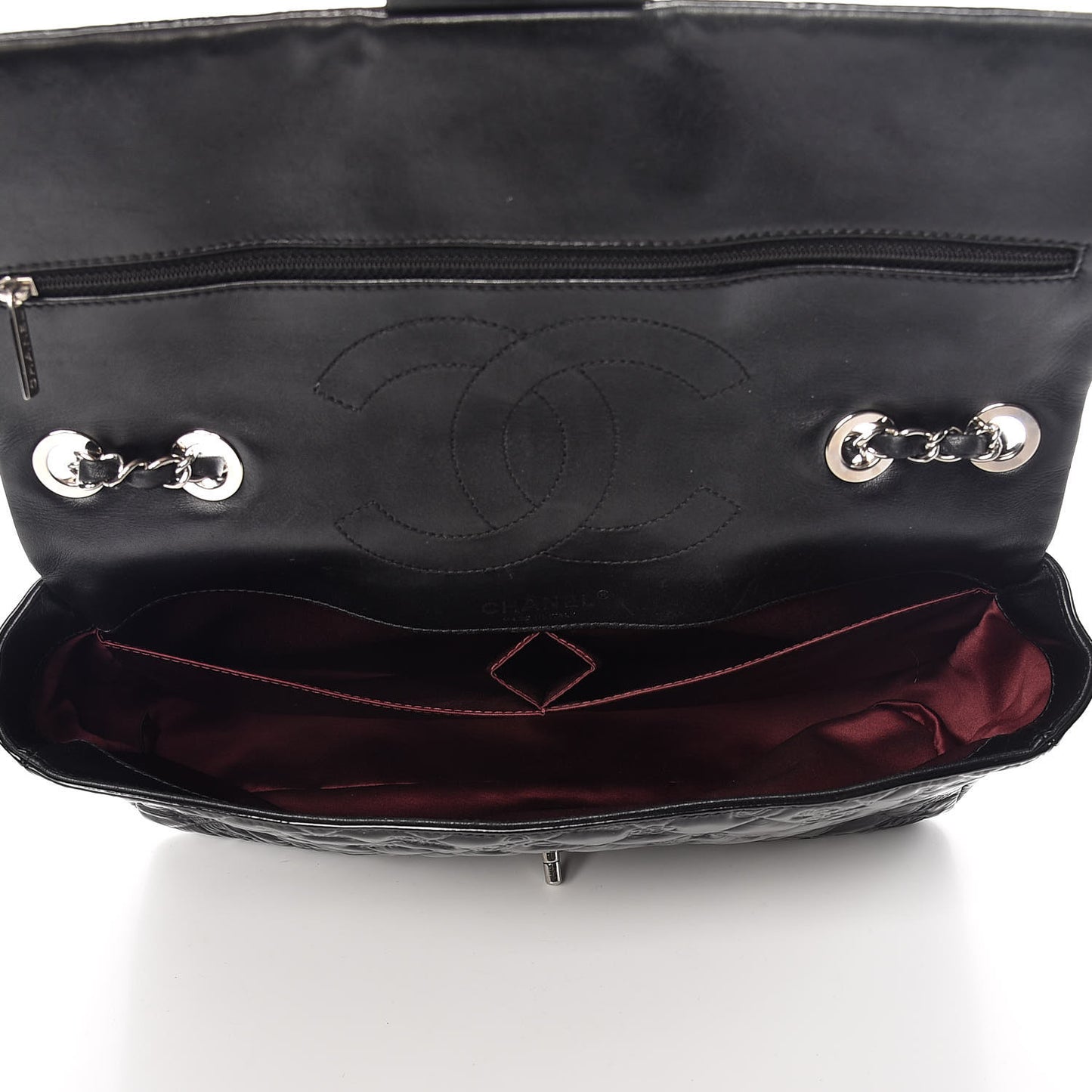 Patent Large Lucky Symbols Flap Black