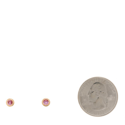 Cartier 18K Pink Gold Pink Sapphire D'Amour Earrings 2 of 4