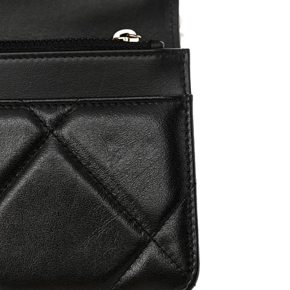 Chanel Lambskin Quilted Chanel 19 Wallet On Chain WOC Black 13 of 14