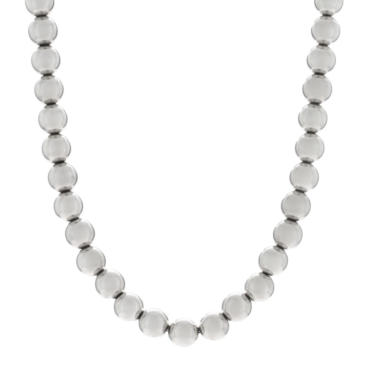 Tiffany Sterling Silver 10mm Hardwear Ball Necklace 1 of 4