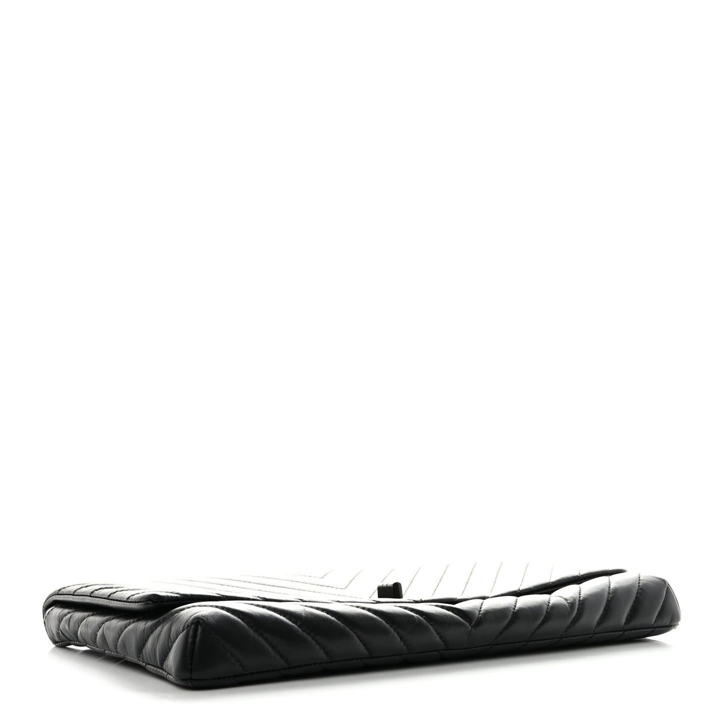 Aged Calfskin Chevron Quilted Reissue 2.55 Clutch Black