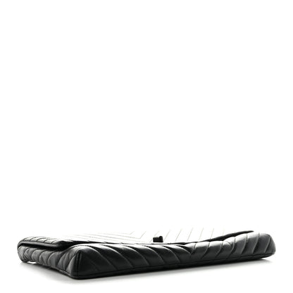 Chanel Aged Calfskin Chevron Quilted Reissue 2.55 Clutch Black 4 of 9