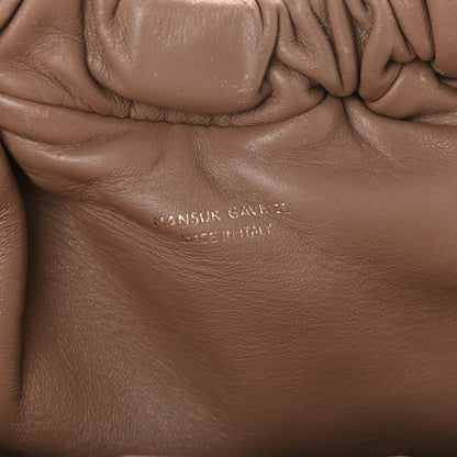 Mansur Gavriel Lambskin Cloud Mini Clutch Biscotto 6 of 8