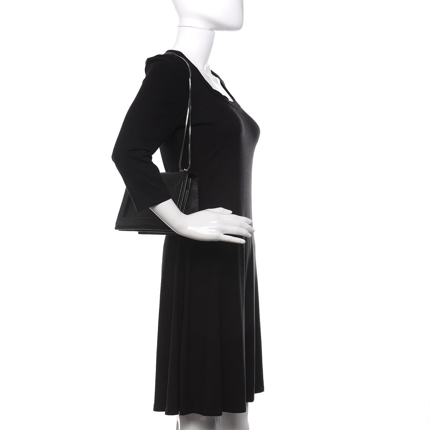 3.1 Goatskin Mini Soleil Flap Bag Black