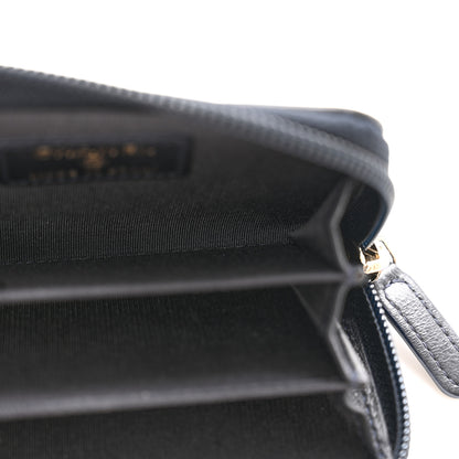 Chanel Lambskin Quilted Zip Around Boy Coin Purse Wallet Navy 7 of 11