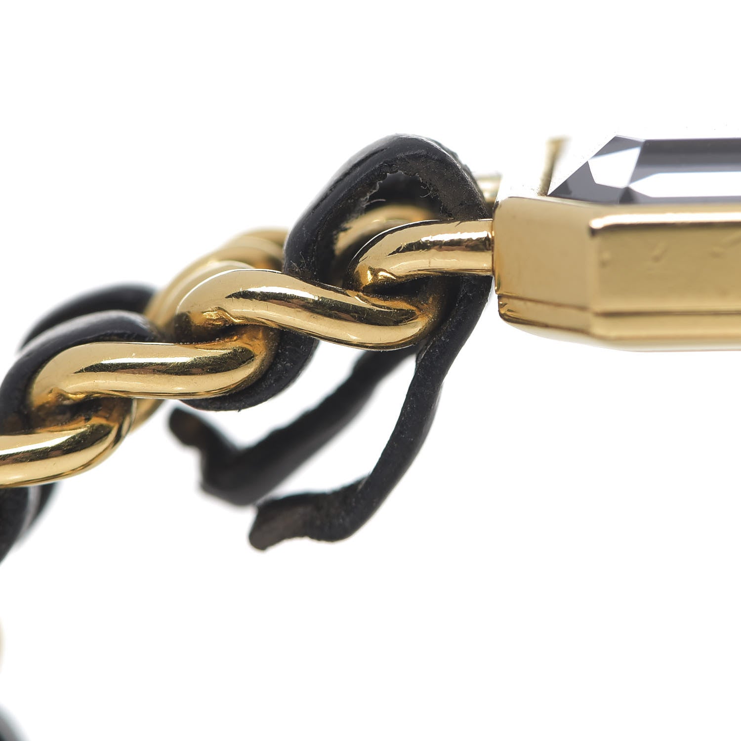 Chanel Stainless Steel Lambskin 20mm Chain Premiere Quartz Watch Gold M 7 of 9