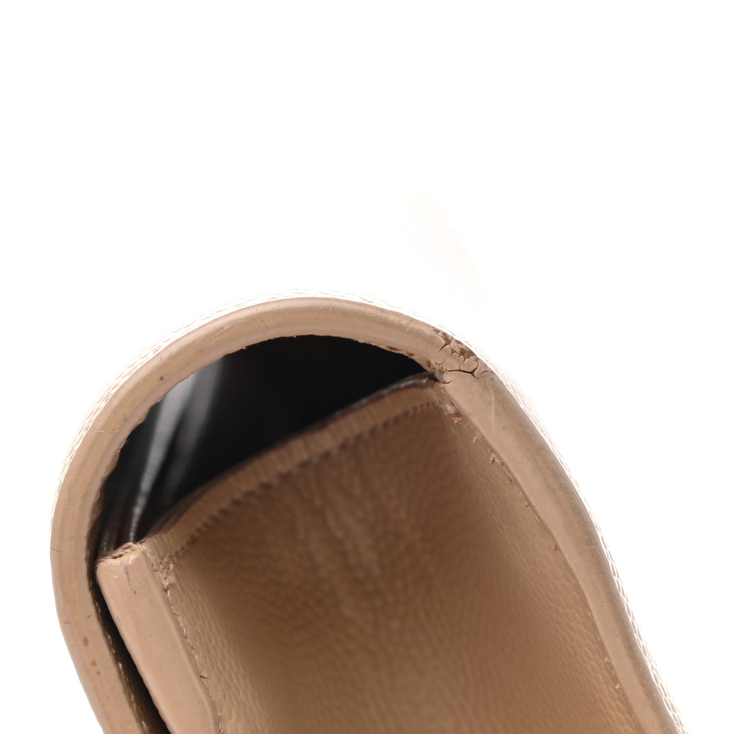 Grain De Poudre Classic Monogram Cassandre Clutch Nude Powder