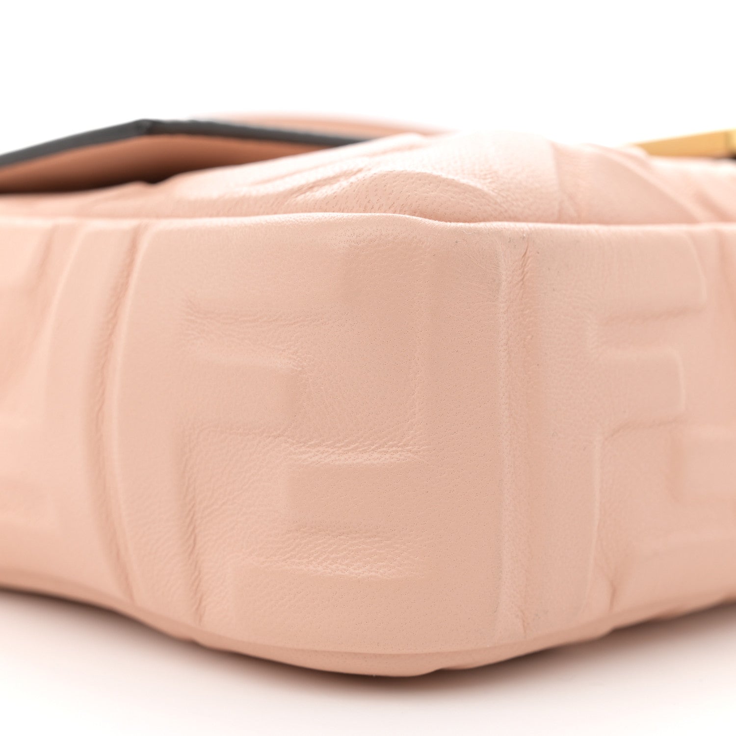 Fendi Nappa FF 1974 Embossed Baguette Rosa Quarzo 9 of 12
