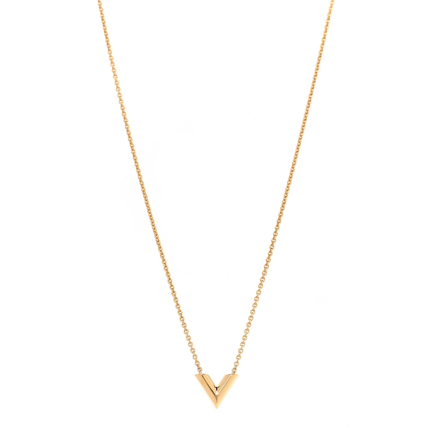 Essential V Necklace Gold