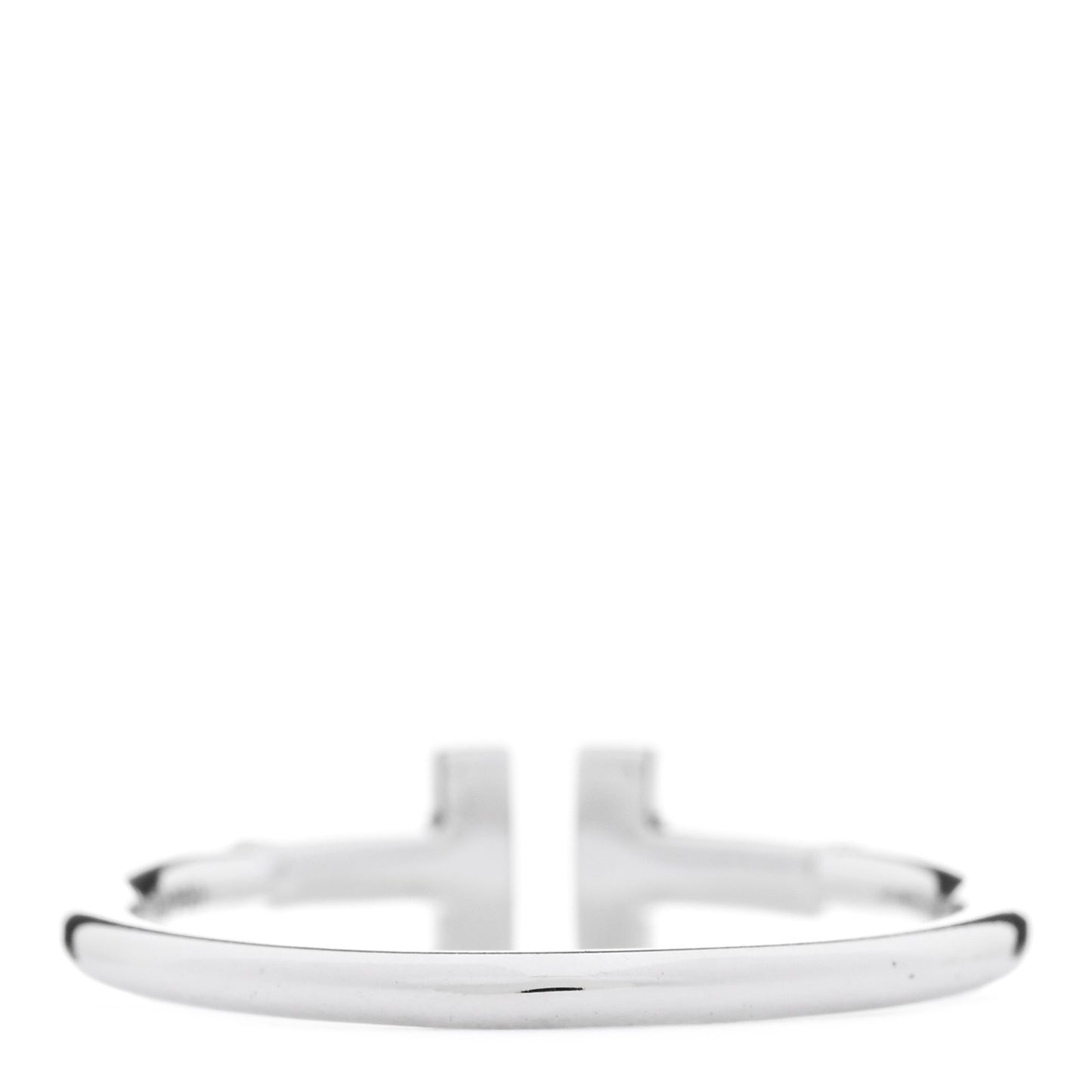 18K White Gold T Wire Ring 59 8.75