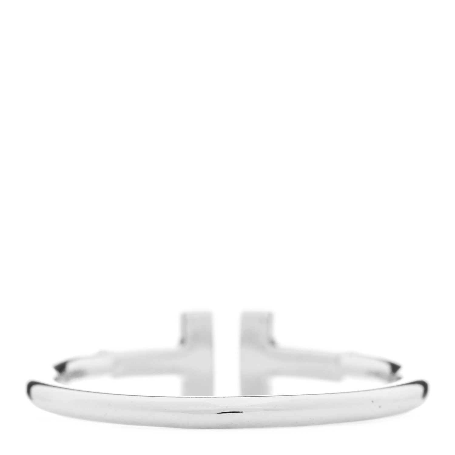 Tiffany 18K White Gold T Wire Ring 59 8.75 3 of 5