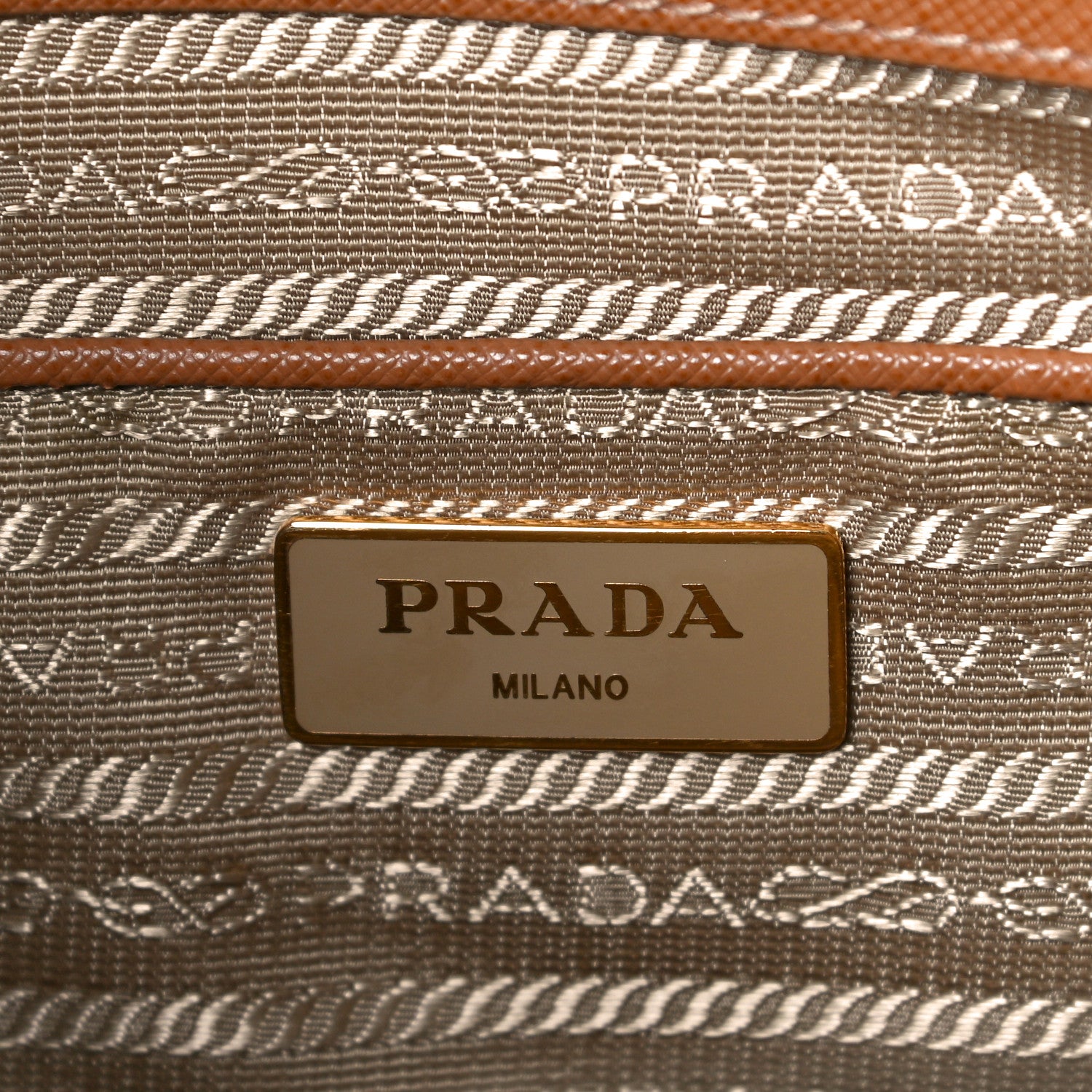 Prada Saffiano Lux Large Tote Caramel 7 of 8
