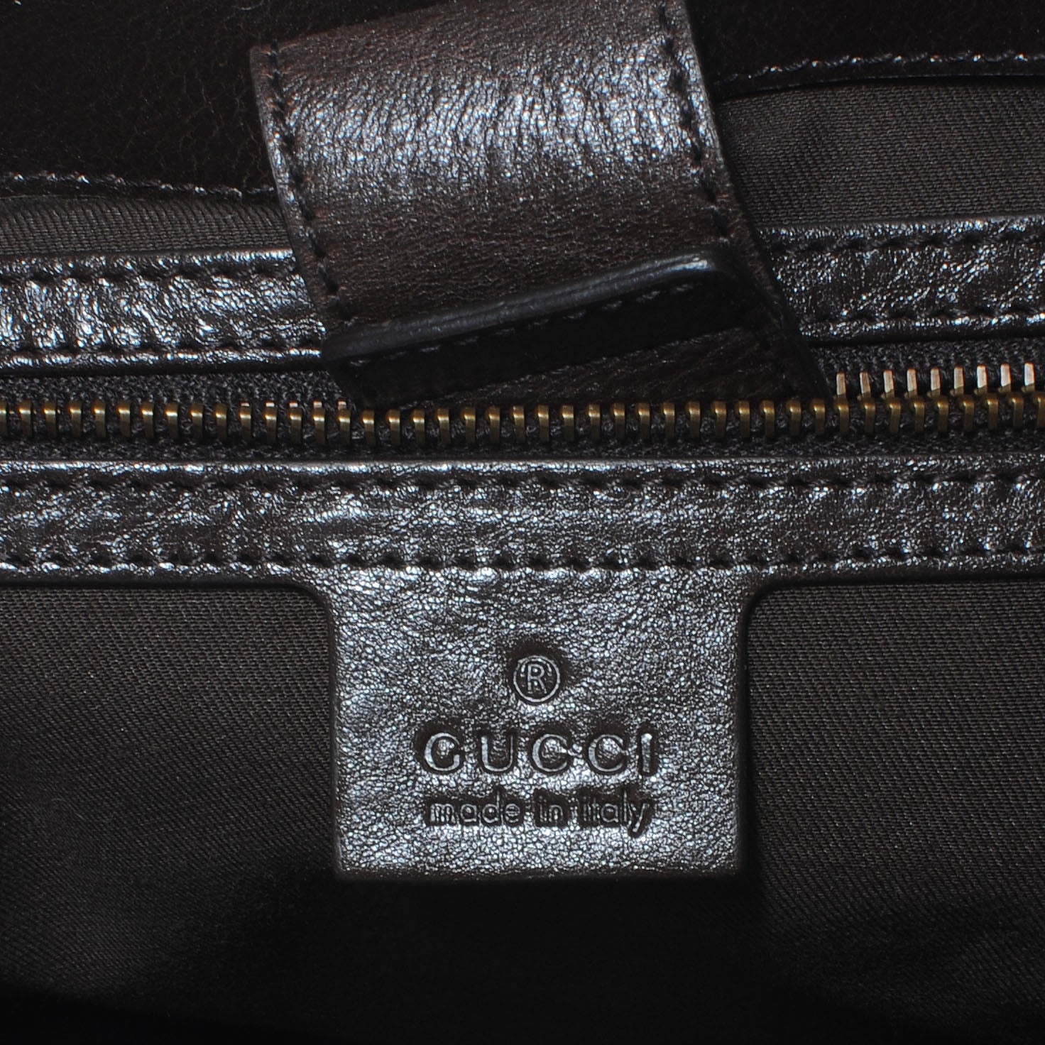 Gucci Monogram Medium Interlocking Icon Tote Dark Brown 6 of 7