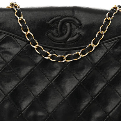 Chanel Lambskin Quilted CC Small Single Flap Black 9 of 19