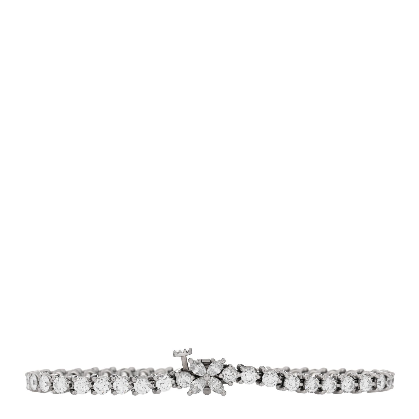 Platinum Diamond 4.49ctw Victoria Tennis Bracelet