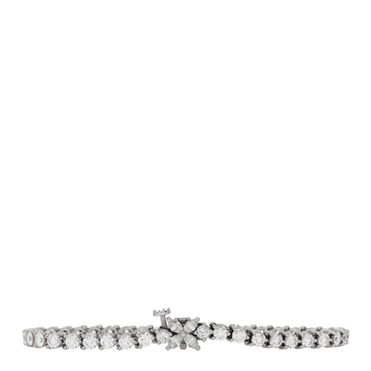 Tiffany Platinum Diamond 4.49ctw Victoria Tennis Bracelet 1 of 4