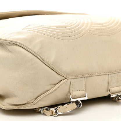 Chanel Lambskin CC Flap Backpack White 11 of 19