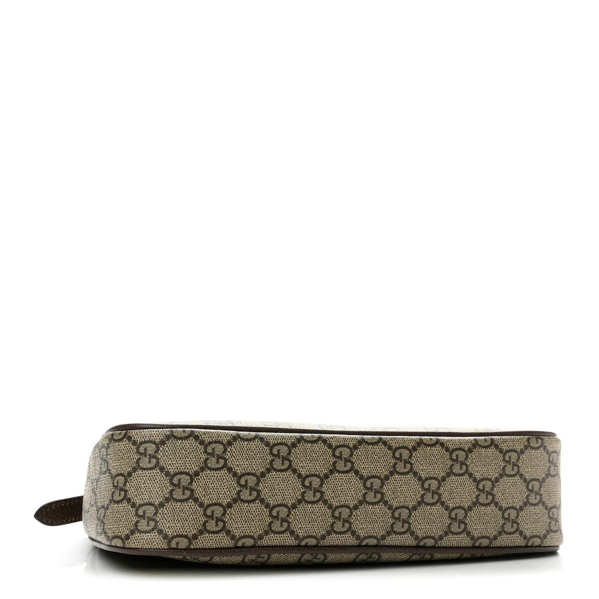 GG Supreme Monogram Textured Dollar Calfskin Small Ophidia Hobo Beige Ebony New Acero