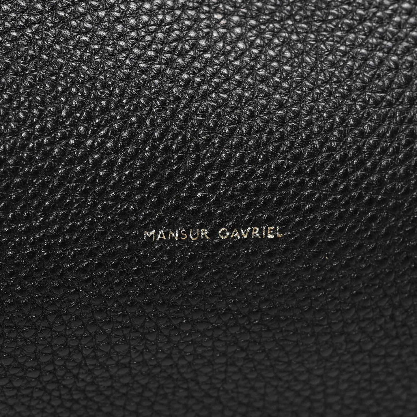 Calfskin Small Shopping Tote Black Gold