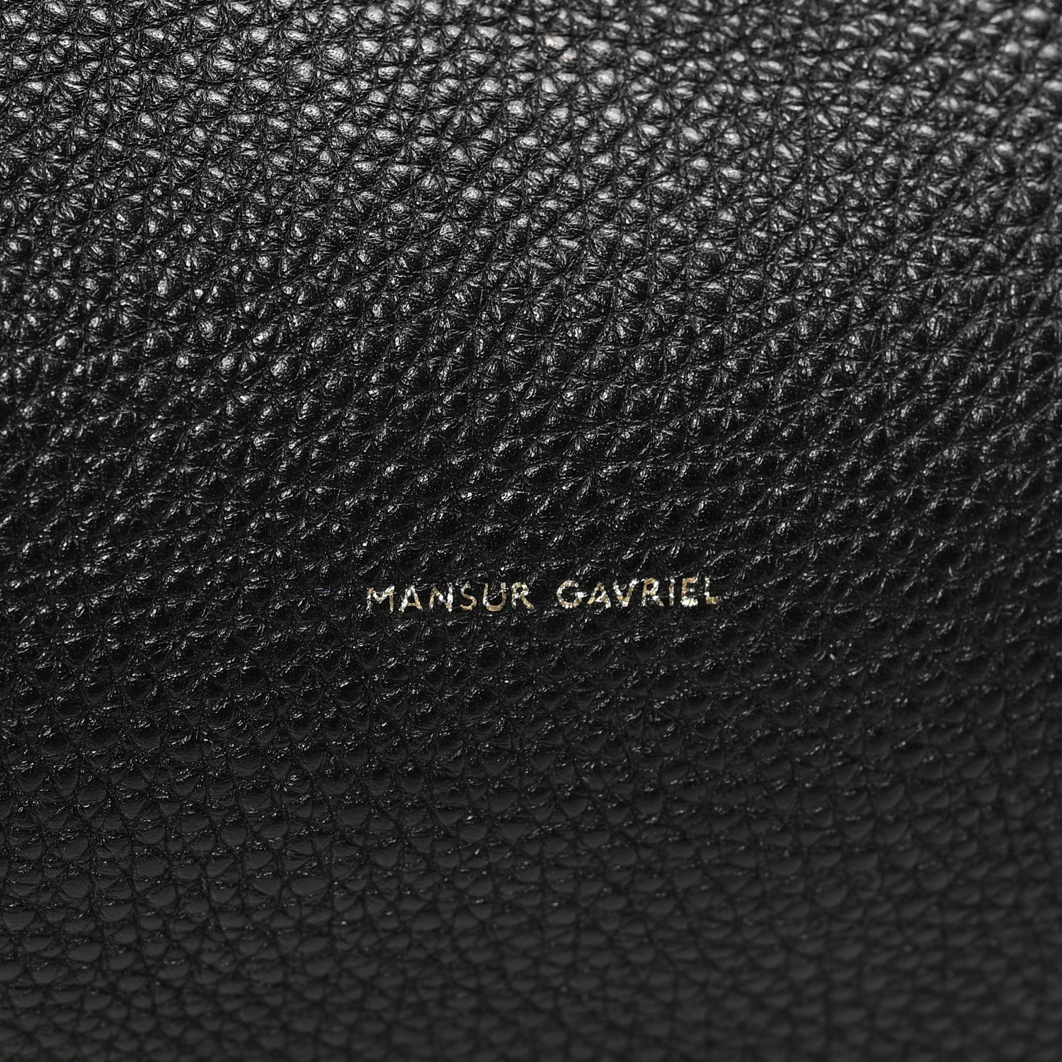 Mansur Gavriel Calfskin Small Shopping Tote Black Gold 9 of 9