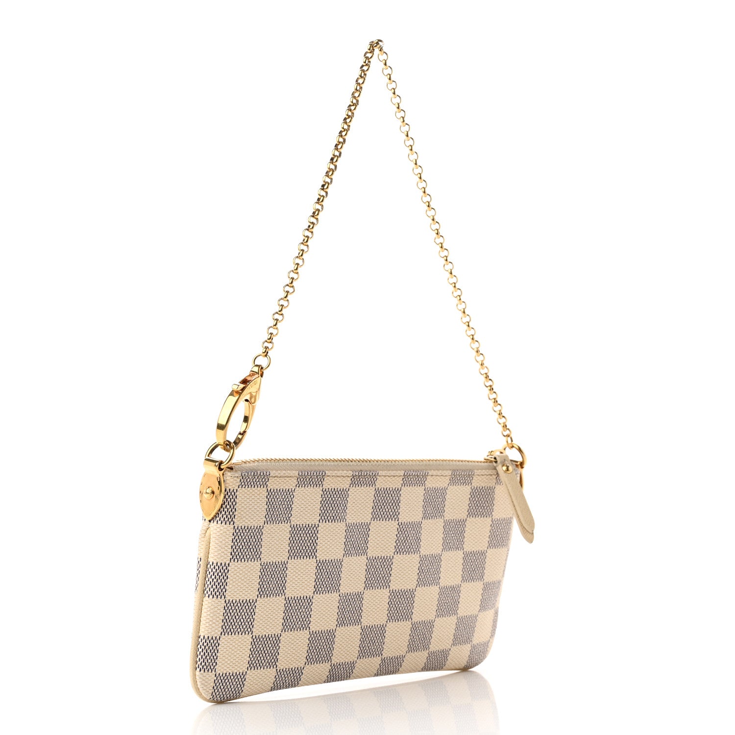 Louis Vuitton Damier Azur Trunk Pochette Milla MM 3 of 14
