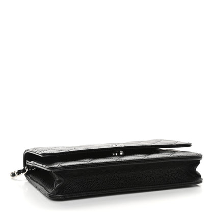 Chanel Caviar Quilted Wallet On Chain WOC Black 4 of 10
