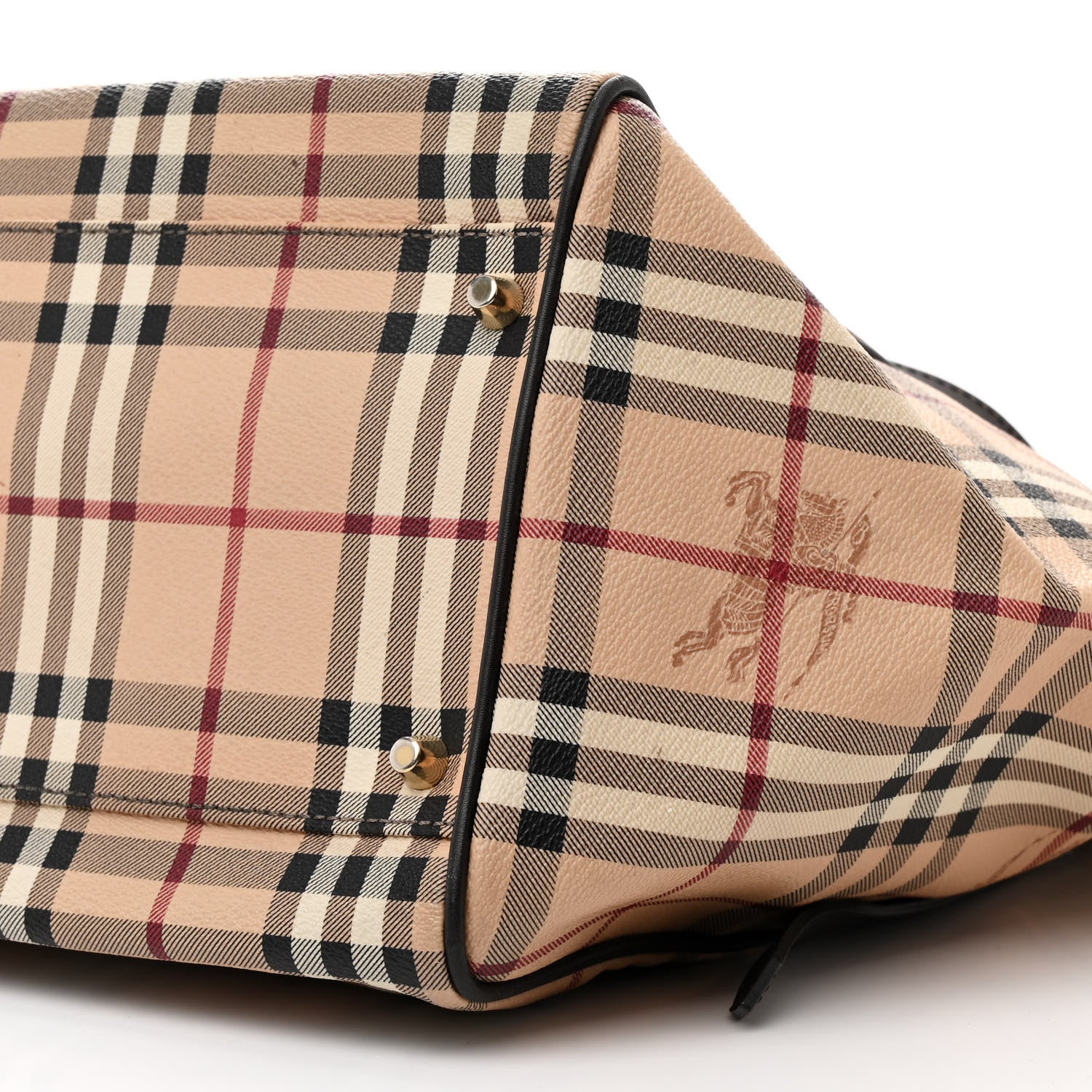 Burberry Haymarket Check Large Canterbury Tote Chocolate 13 of 16