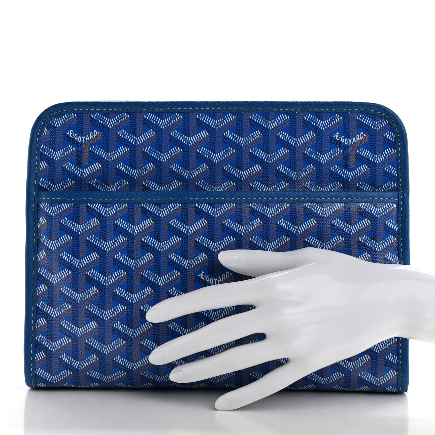 Goyard Goyardine Jouvence Toiletry Pouch Sky Blue 2 of 13