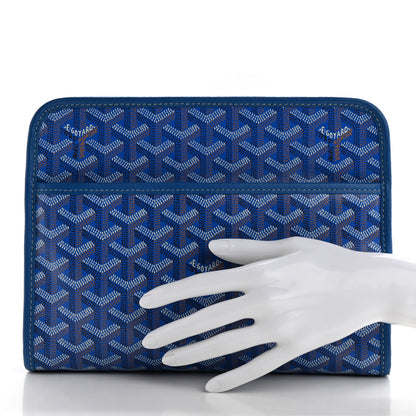Goyard Goyardine Jouvence Toiletry Pouch Sky Blue 2 of 13