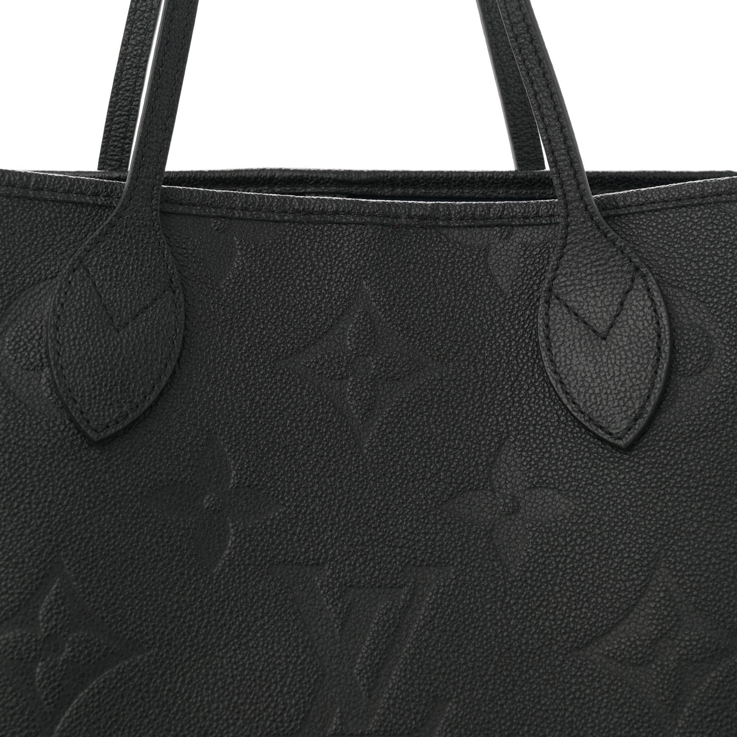 Louis Vuitton Empreinte Monogram Giant Neverfull MM Black 7 of 9