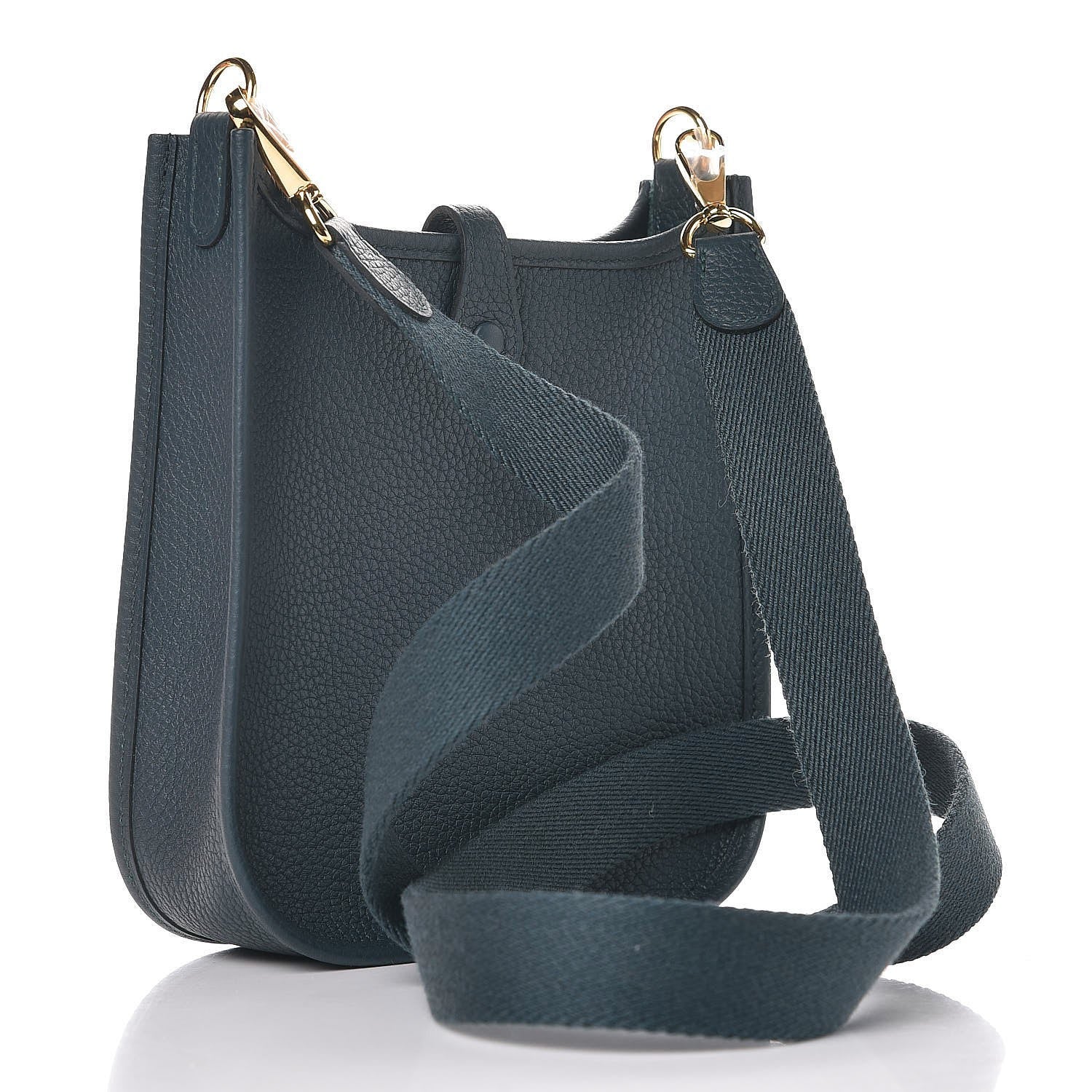 Hermes Taurillon Clemence Evelyne TPM Vert Cypres 3 of 9