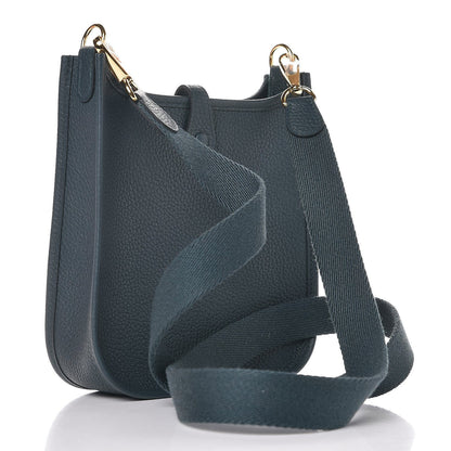 Hermes Taurillon Clemence Evelyne TPM Vert Cypres 3 of 9
