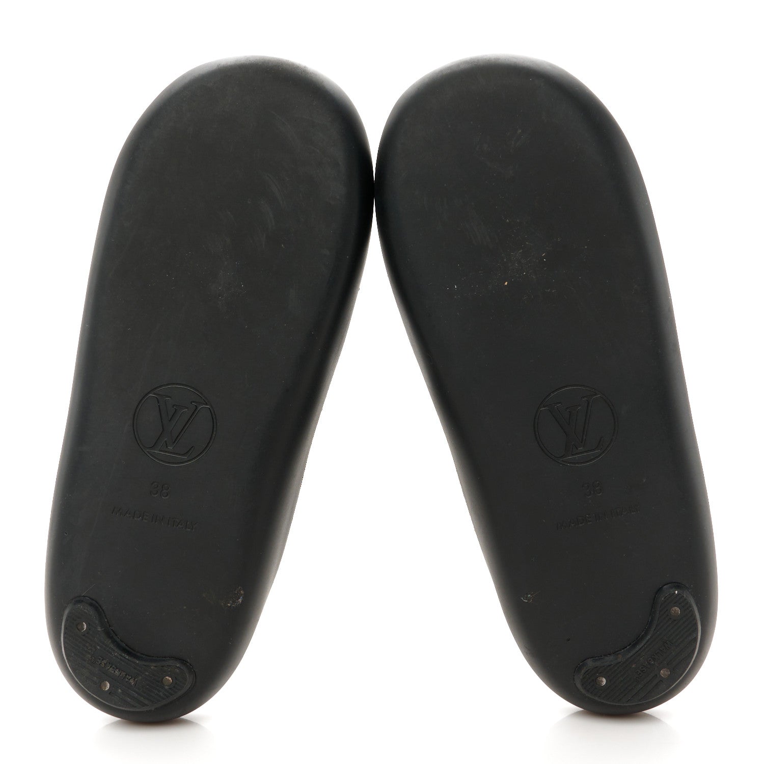 Louis Vuitton Monogram Sunbath Flat Mule Sandals 38 Black 6 of 11