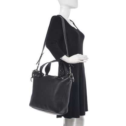 Gucci Calfskin Large Icon Bit Hobo Black 2 of 12