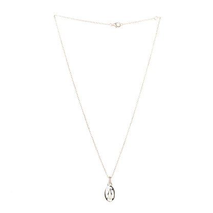 Cartier 18K Pink Gold Diamond Logo Pendant Necklace 3 of 6