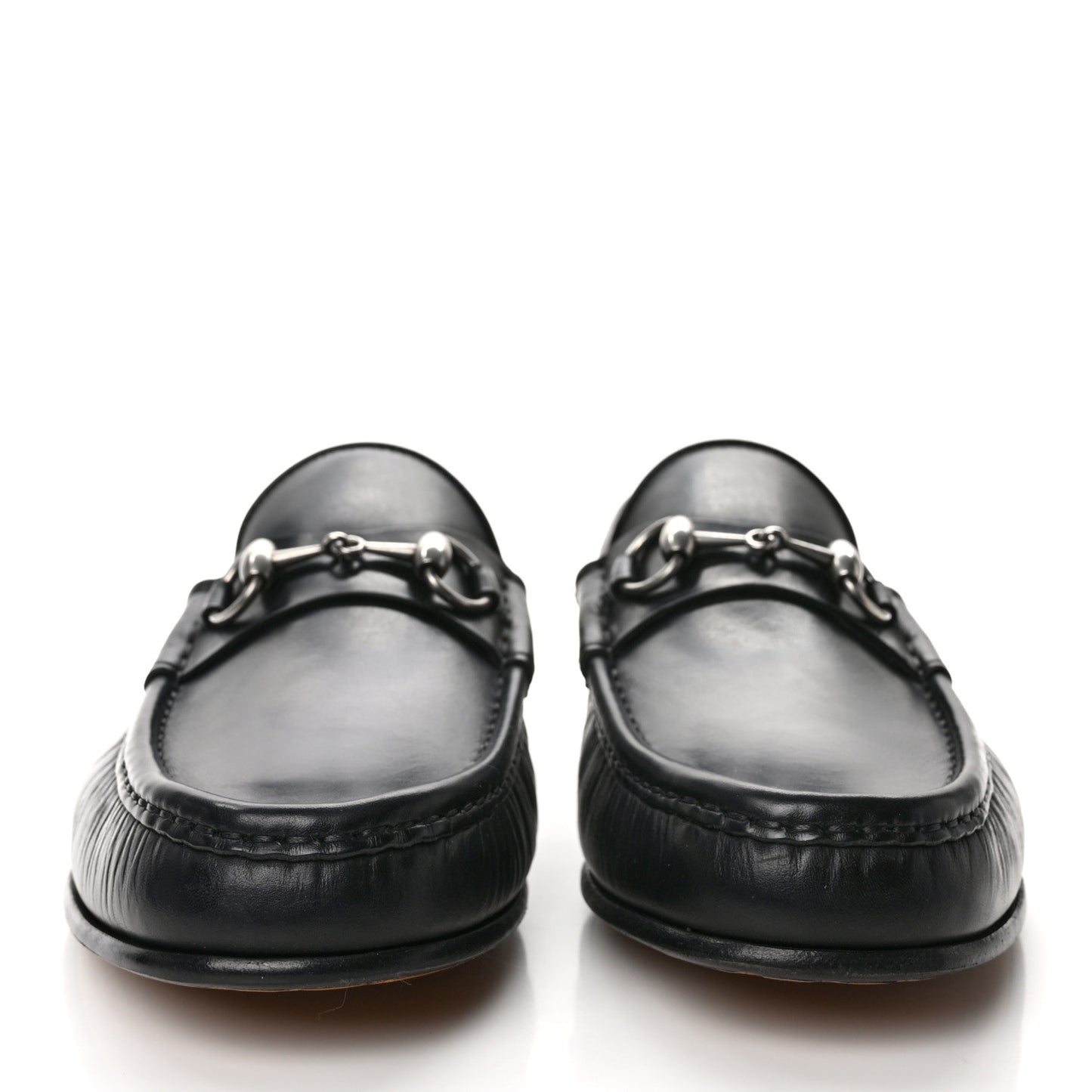 Calfskin Mens 1953 Horsebit Loafers 9 Black