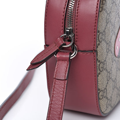 Gucci GG Supreme Monogram Calfskin Be0e Embellished Small Shoulder Bag Beige New Rosette 12 of 12