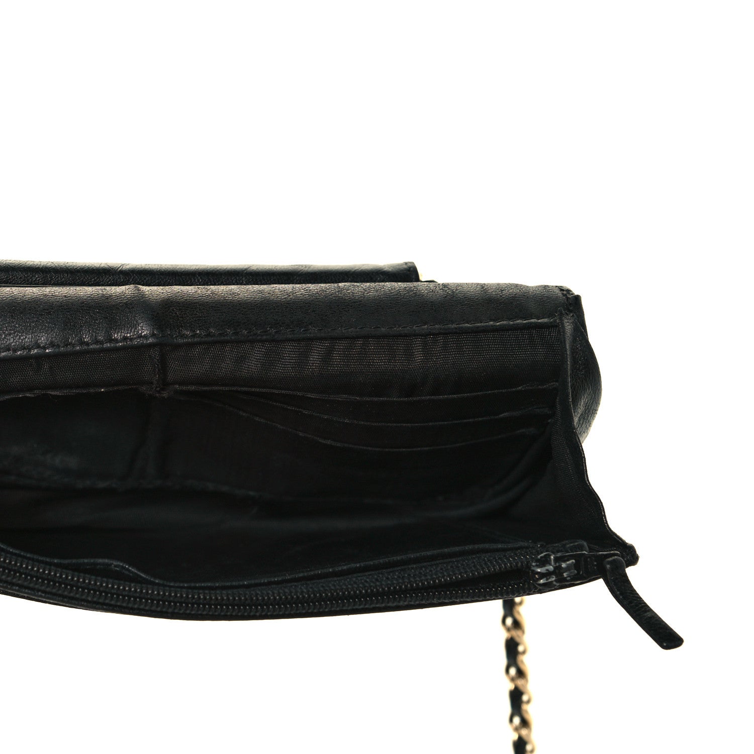 Chanel Caviar Timeless CC Wallet On Chain WOC Black 5 of 8