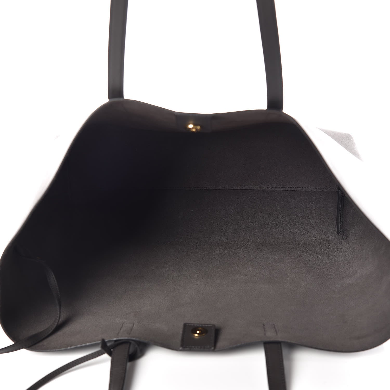 Saint Laurent Calfskin Large Shopping Tote Coal 6 of 13