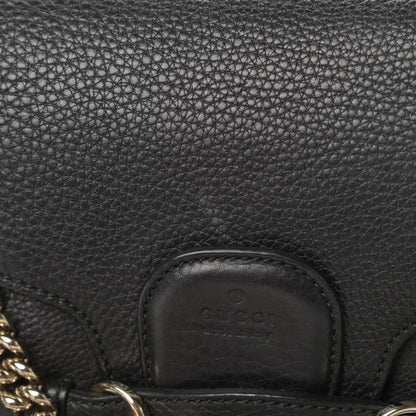 Gucci Calfskin Medium Emily Shoulder Bag Black 12 of 14