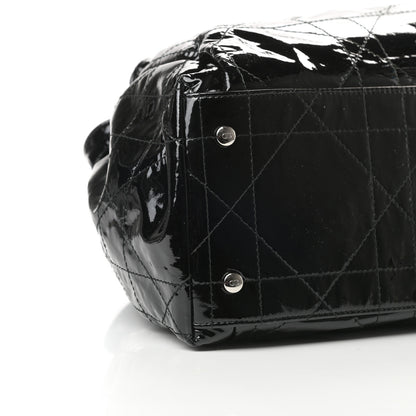 Christian Dior Patent Cannage Medium Le Trente Tote Black 9 of 10
