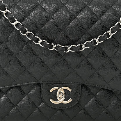 Chanel Caviar Quilted Maxi Double Flap Black 7 of 12
