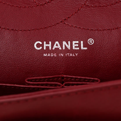 Chanel Distressed Patent Quilted 2.55 Reissue 227 Flap Red 6 of 12