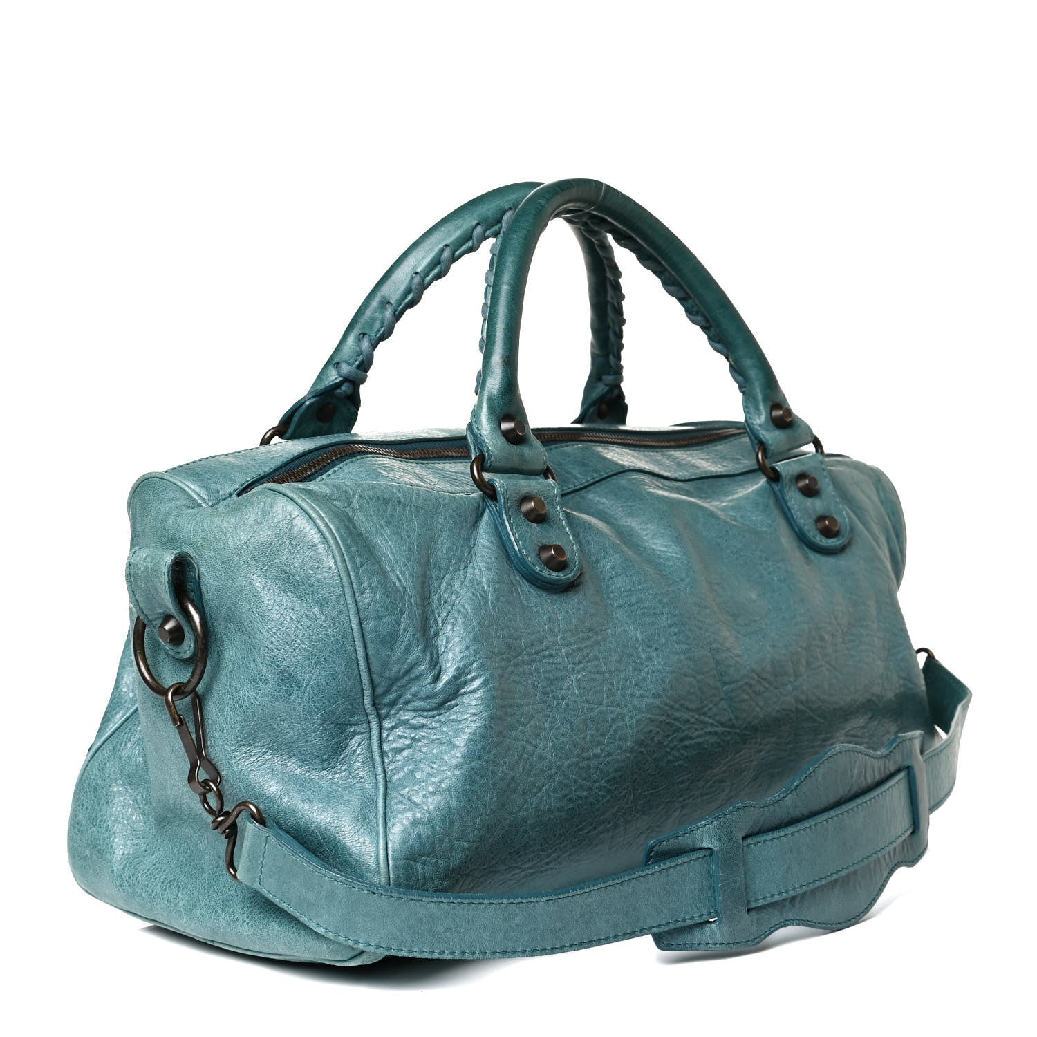 Balenciaga Chevre Classic Hardware Twiggy Aquamarine 2 of 24