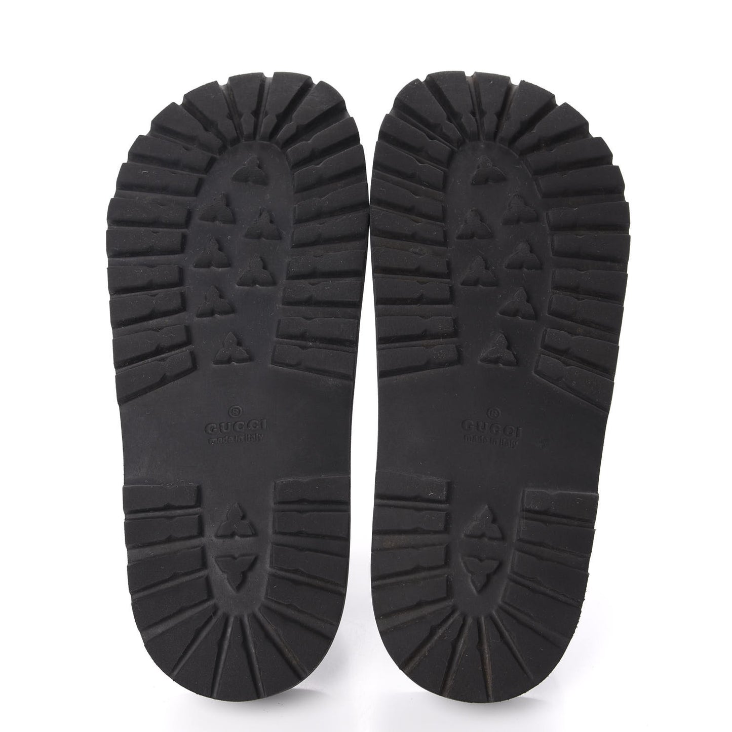 Rubber Web Mens Lug Sole Slide Sandals 7 Black Green Red
