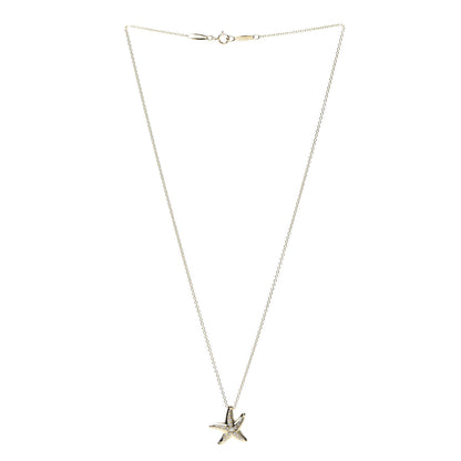 Tiffany 18K Yellow Gold Diamond 15mm Elsa Peretti Pave Starfish Pendant Necklace 3 of 7