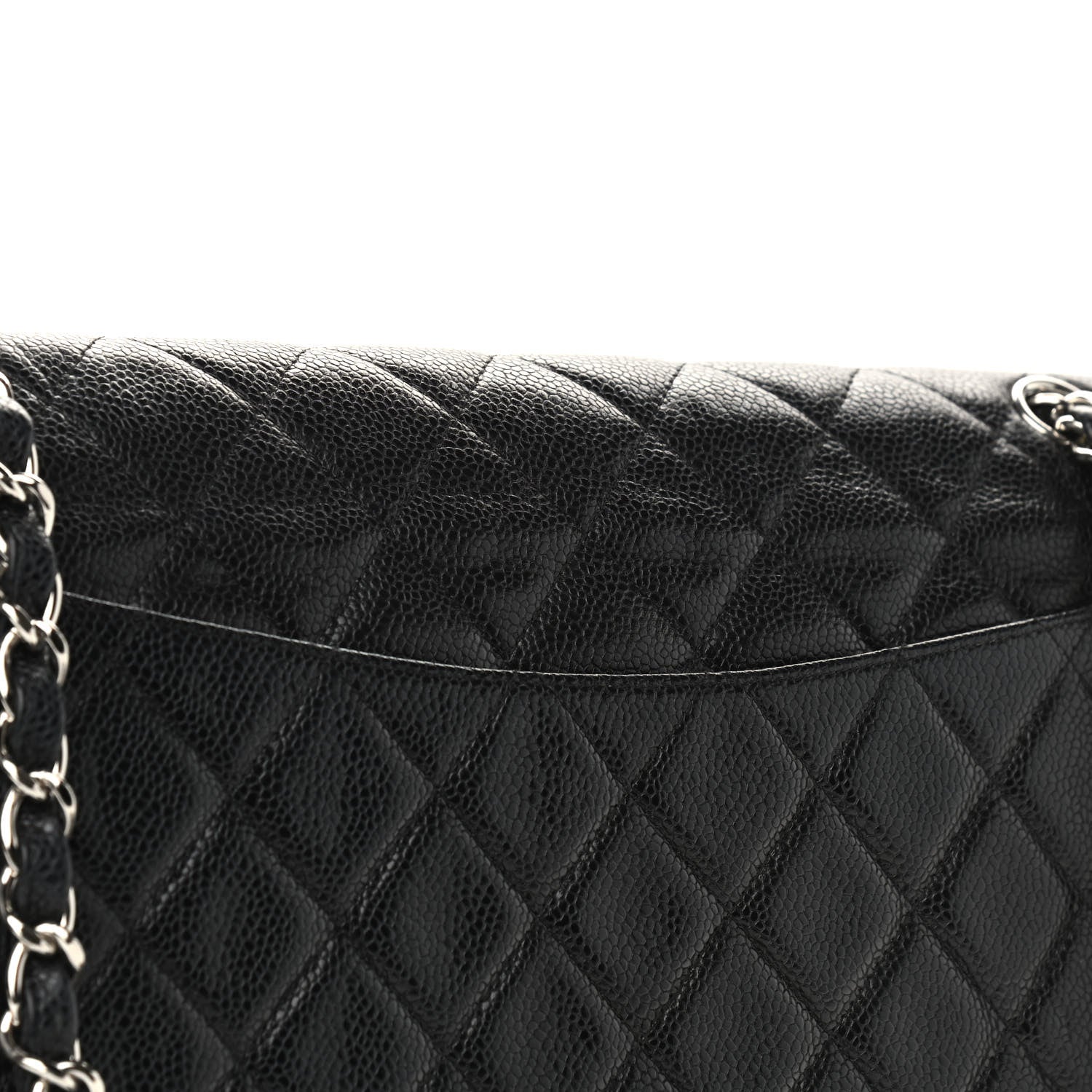 Chanel Caviar Quilted Jumbo Double Flap Black 9 of 11